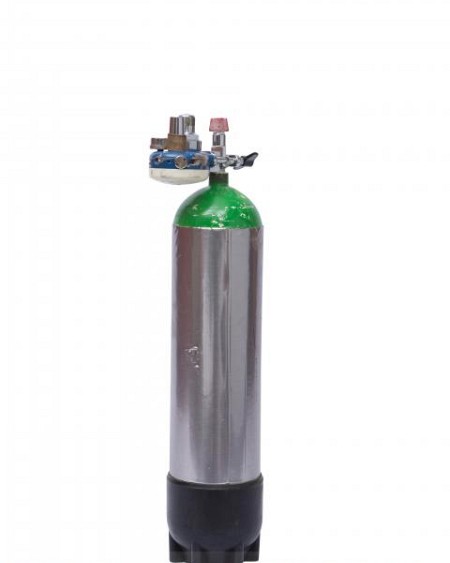 Metal oxygen bottle